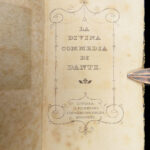 1823 RARE TINY Dante Alighieri Divine Comedy Inferno Purgatory Italian Miniature