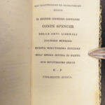 1823 RARE TINY Dante Alighieri Divine Comedy Inferno Purgatory Italian Miniature