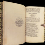 1823 RARE TINY Dante Alighieri Divine Comedy Inferno Purgatory Italian Miniature