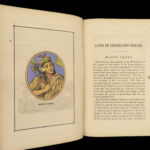 1864 Native American INDIAN Customs Montezuma Pocahontas Tecumseh Tupac Capac