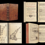 1697 Ozanam Mathematics PHYSICS Machines Forts Perspective Pulleys 64 PLATES
