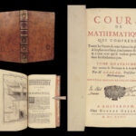 1697 Ozanam Mathematics PHYSICS Machines Forts Perspective Pulleys 64 PLATES