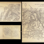 1903 Confederate Stonewall Jackson American Civil War Battle MAPS Henderson