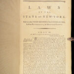 1792 EARLY New York 1ed LAWS & Constitution Colonial Americana George Clinton