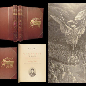 1880 History of CRUSADES 1st ed Michaud Holy Wars Jerusalem Dore ART Illustrated