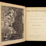 1879 LONDON British History HUGE MAPS Walford Thornbury Suburbs Illustrated