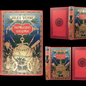 1898 Jules VERNE 20,000 Leagues Under Sea French Illustrated Sci-Fi CLASSIC