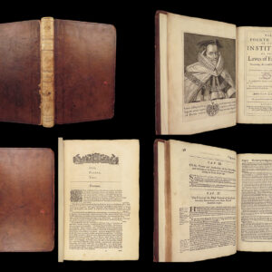 1669 Edward Coke LAW Commentary on Institutes of England FOLIO with PROVENANCE