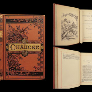 1882 Geoffrey CHAUCER Canterbury Tales Poems Assembly of Foules English Poetry