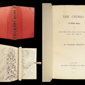 1845 Charles Dickens 1ed The Chimes Christmas Books Classic Literature Goblins