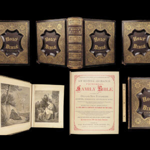 1873 HUGE Family Holy Bible KJV English Apocrypha EXQUISITE 1000+ Illustrations!