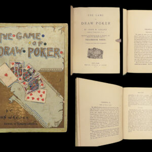 1887 Gambling 1ed Game of Draw Poker Card Games Rules & Strategy Keller RARE