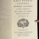 1779 PLINY Elder 1ed Natural History Astronomy Magic Alchemy Miracles Gemology 6v
