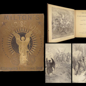 1890 John Milton Paradise Lost Gustave Dore Gallery Illustrated FOLIO Literature