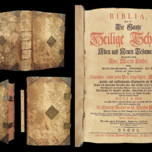 1798 ENORMOUS Luther BIBLE Thurneysen Basel Switzerland German Biblia Woodcuts