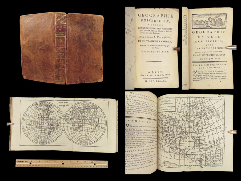 1789 geography atlas 17 maps africa italy asia america california buffier |   known primarily for his contributions to philosophy, claude buffier, a 17<sup>th</sup>-century french jesuit historian, published a work of universal geography. This work, which went through numerous editions and titles into the late 18<sup>th</sup>-century, describes each of the world’s continents and major world powers on each. This atlas, along with previous editions, were published at a time before extensive knowledge of the world was common. <em> </em> item number: #27662 price: $599