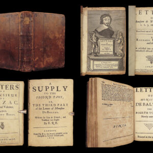 1654 ENGLISH Guez BALZAC Letters Louis XIII France Cardinal Richelieu Valette