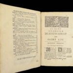 1693 Quesnel French NT BIBLE Commentary Jansenism BANNED 4v Antioch Provenance!