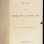 1863 Battle of Murfreesboro 1ed CIVIL WAR Rosecrans Stones River Tennessee MAPS