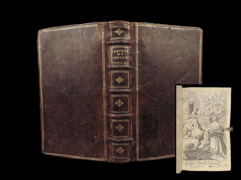 1646 cardinal richelieu perfection of christian catholic devotional prayer | cardinal richelieu was a notable french clergyman during the 17<sup>th</sup>-century who helped establish a strong centralized government in france during the reign of austrian powers the habsburgs. While richelieu was much better known for his political influence, he did write numerous letters, treatises, and essays. One such work was his treatise on perfection of the christian.   “<em>traité de la perfection du chrestien</em>” was first published in 1646 and focuses on healthy spiritual living through christ with chapters on finding satisfaction in god, confession of sin, various types of prayer, and so much more.