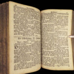 1784 German BIBLE Martin Luther + Songs Psalms + Catechism Minden Germany 6in1