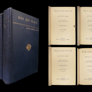 1889 War and Peace 1ed Leo Tolstoy Russia Classic Russian Literature Dole trans
