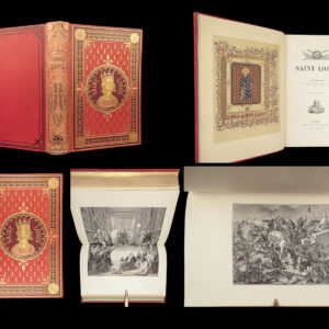 1887 EXQUISITE Fine Binding Saint Louis Renaissance France ART Illustrated