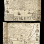 1704 ENORMOUS Jesuit BIBLE Commentary HUGE MAP Old Testament Psalms Tirinus