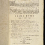 1704 ENORMOUS Jesuit BIBLE Commentary HUGE MAP Old Testament Psalms Tirinus