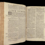 1704 ENORMOUS Jesuit BIBLE Commentary HUGE MAP Old Testament Psalms Tirinus