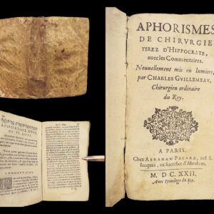 1622 Hippocrates Medicine SECRETS Aphorisms Surgery 1st Guillemeau Commentary
