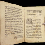 1622 Hippocrates Medicine SECRETS Aphorisms Surgery 1st Guillemeau Commentary