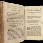 1622 Hippocrates Medicine SECRETS Aphorisms Surgery 1st Guillemeau Commentary