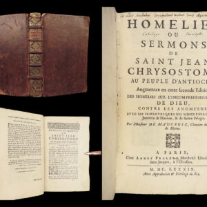1689 Orthodox Saint John Chrysostom Homilies Bible Sermons Greek Latin Byzantine