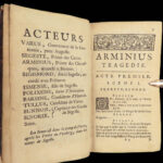 1698 Galbert de Campistron 1st ed PLAYS Tragedy Theater Arminius Phocion Oeuvres