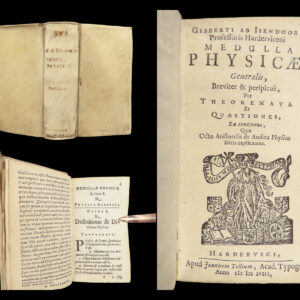 1658 Aristotle Sensibus Physics Isendoorn DUTCH Philosophy Harderwijk Netherlands