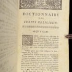 1770 Dictionary of CULTS China India Persia Muslim Astrology Pagan Occult Croix