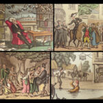 1828 EXQUISITE Tour Doctor Syntax Combe Illustrated Comic 3v 80 Color Plates ART
