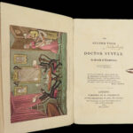 1828 EXQUISITE Tour Doctor Syntax Combe Illustrated Comic 3v 80 Color Plates ART