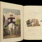 1828 EXQUISITE Tour Doctor Syntax Combe Illustrated Comic 3v 80 Color Plates ART