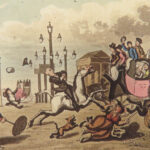 1828 EXQUISITE Tour Doctor Syntax Combe Illustrated Comic 3v 80 Color Plates ART