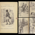 1845 Charles Dickens 1ed Chimes Christmas Books Classic Goblins RIVIERE Leather!