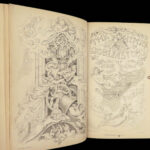 1845 Charles Dickens 1ed Chimes Christmas Books Classic Goblins RIVIERE Leather!