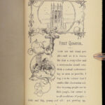 1845 Charles Dickens 1ed Chimes Christmas Books Classic Goblins RIVIERE Leather!