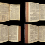 1736 HUGE Calvin Piscator BIBLE German Biblia Swiss Bern Switzerland Reformed