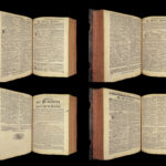 1736 HUGE Calvin Piscator BIBLE German Biblia Swiss Bern Switzerland Reformed