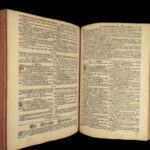 1736 HUGE Calvin Piscator BIBLE German Biblia Swiss Bern Switzerland Reformed