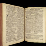 1736 HUGE Calvin Piscator BIBLE German Biblia Swiss Bern Switzerland Reformed