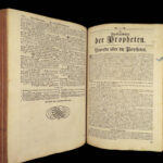 1736 HUGE Calvin Piscator BIBLE German Biblia Swiss Bern Switzerland Reformed