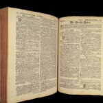 1736 HUGE Calvin Piscator BIBLE German Biblia Swiss Bern Switzerland Reformed